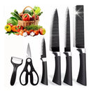 Kit de Facas Profissionais para Churrasco INOX Antiaderente Preta  | Parceiro do Grupo IZESHOP