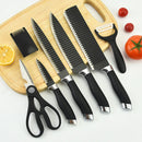 Kit de Facas Profissionais para Churrasco INOX Antiaderente Preta  | Parceiro do Grupo IZESHOP