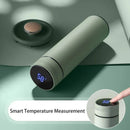 500ml display de temperatura copo térmico de aço inoxidável dividido garrafa
