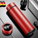 500ml display de temperatura copo térmico de aço inoxidável dividido garrafa