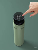 500ml display de temperatura copo térmico de aço inoxidável dividido garrafa