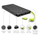 Carregador Portátil Celular 10000mah Bateria Externa Pineng LiSShop