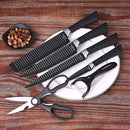 Kit de Facas Profissionais para Churrasco INOX Antiaderente Preta  | Parceiro do Grupo IZESHOP
