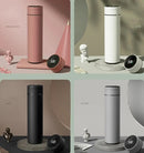 500ml display de temperatura copo térmico de aço inoxidável dividido garrafa