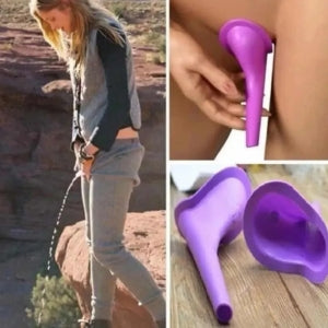 Urinol Feminino Fazer Xixi em Pé Funil Lavável Portátil