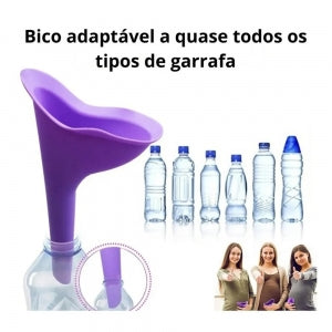 Urinol Feminino Fazer Xixi em Pé Funil Lavável Portátil