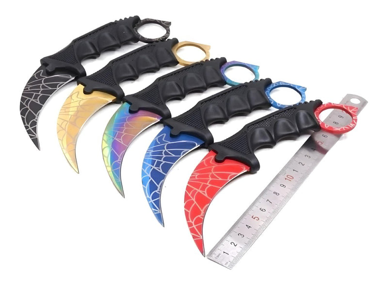 Faca Curvada Spider Full Tang Com Bainha Luatek - Lisshop