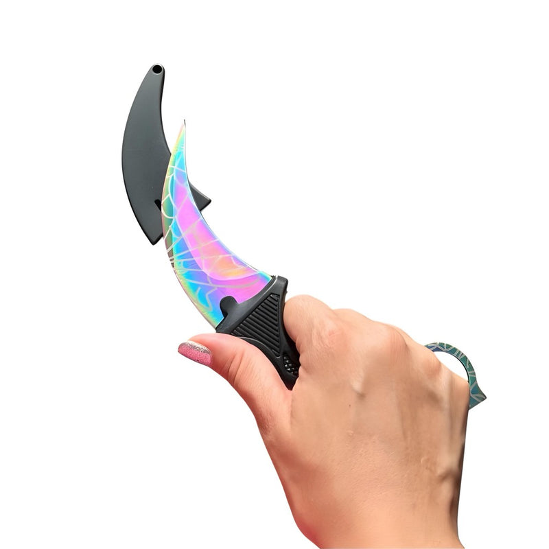 Faca Curvada Spider Full Tang Com Bainha Luatek - Lisshop