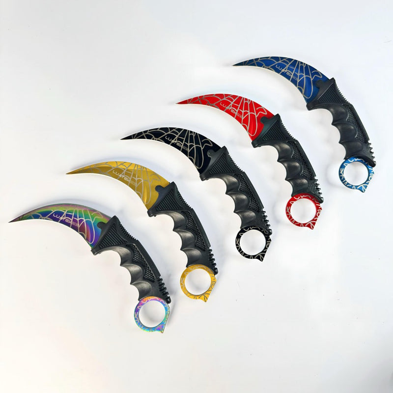 Faca Curvada Spider Full Tang Com Bainha Luatek - Lisshop