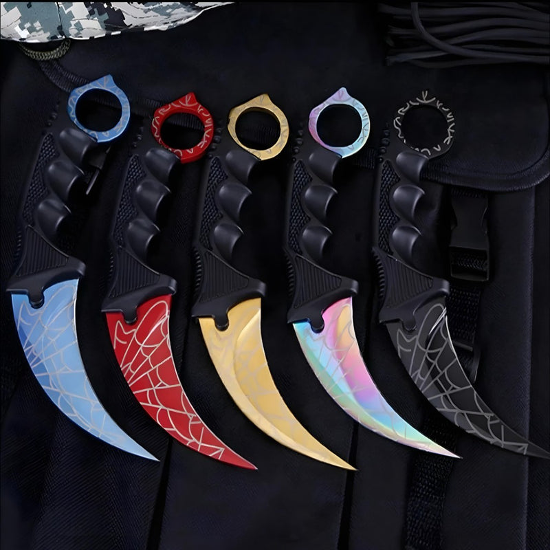 Faca Curvada Spider Full Tang Com Bainha Luatek - Lisshop