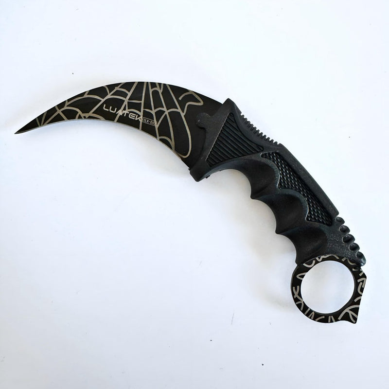 Faca Curvada Spider Full Tang Com Bainha Luatek - Lisshop