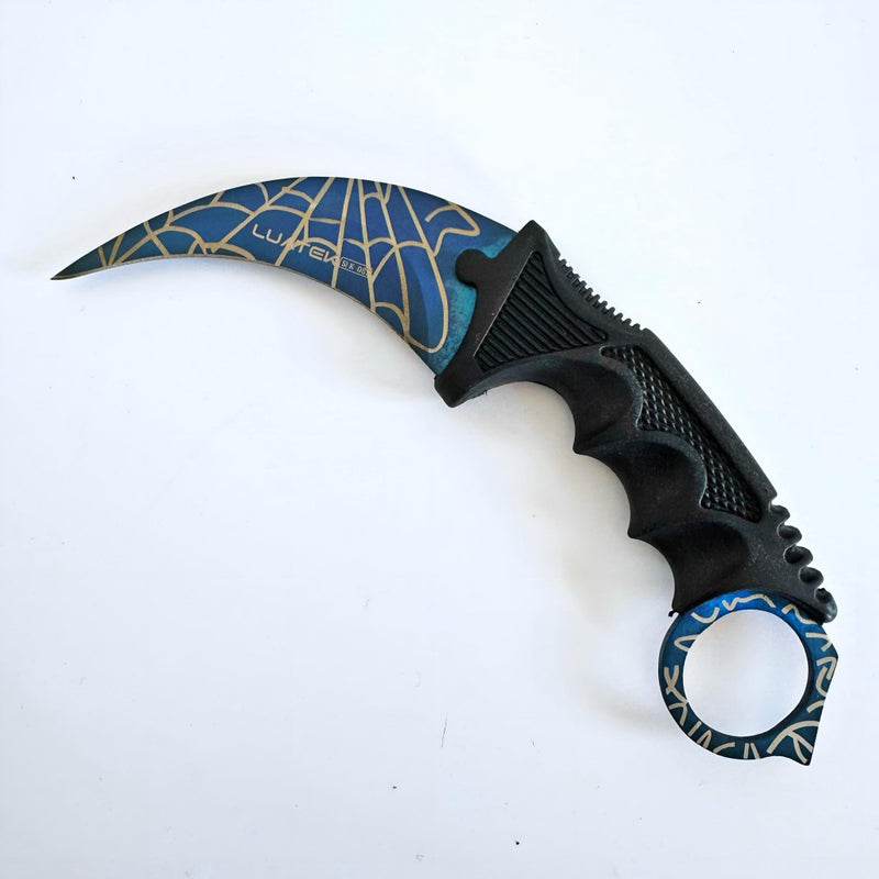 Faca Curvada Spider Full Tang Com Bainha Luatek - Lisshop