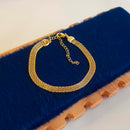 PULSEIRA TELA BANHADA OURO 18K